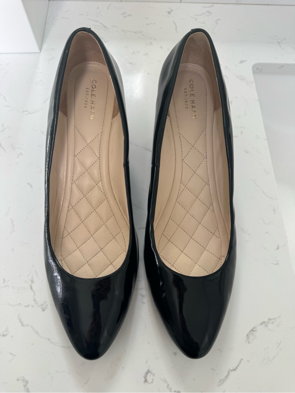 Cole Haan Black Patent Leather Women's Ballet Flats 10.5